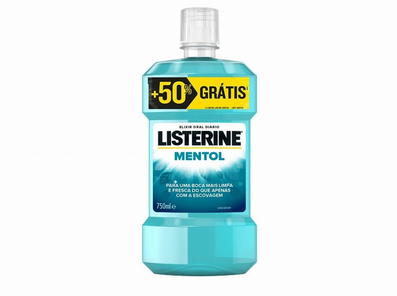 Elixir Listerine Mentol 500 ml + 50% Grátis