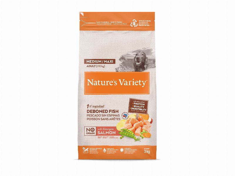 Ração Cão Nature's Variety No Grain Salmão 3 kg