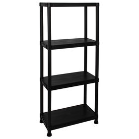 Estante De Plástico 4 Prateleiras 61X30X135Cm Preta Itools 1 Un