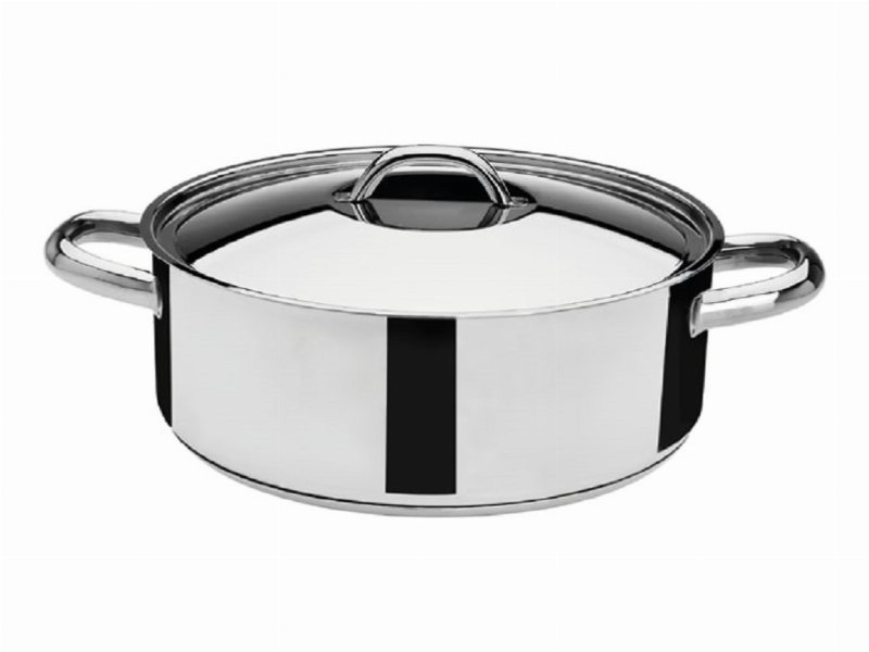 Cacarola Com Asas E Tampa De Inducão Evem Inox Em Inox 16Cm