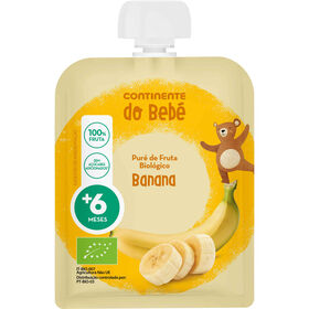 Saqueta De Fruta Banana +6M Continente Do Bebé 90 gr
