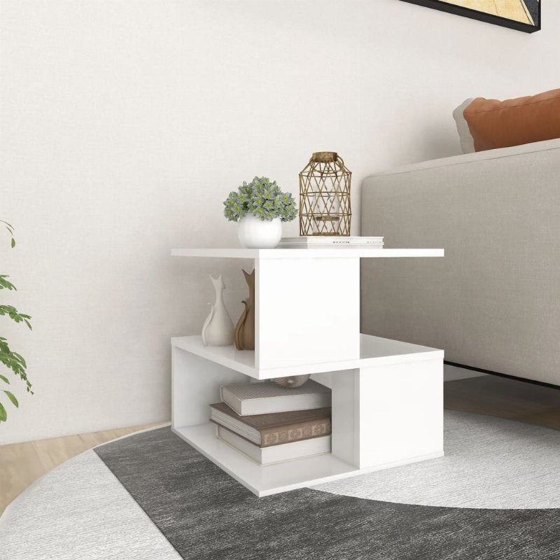 Hkh Mesa De Apoio Em Derivados De Madeira - Branco