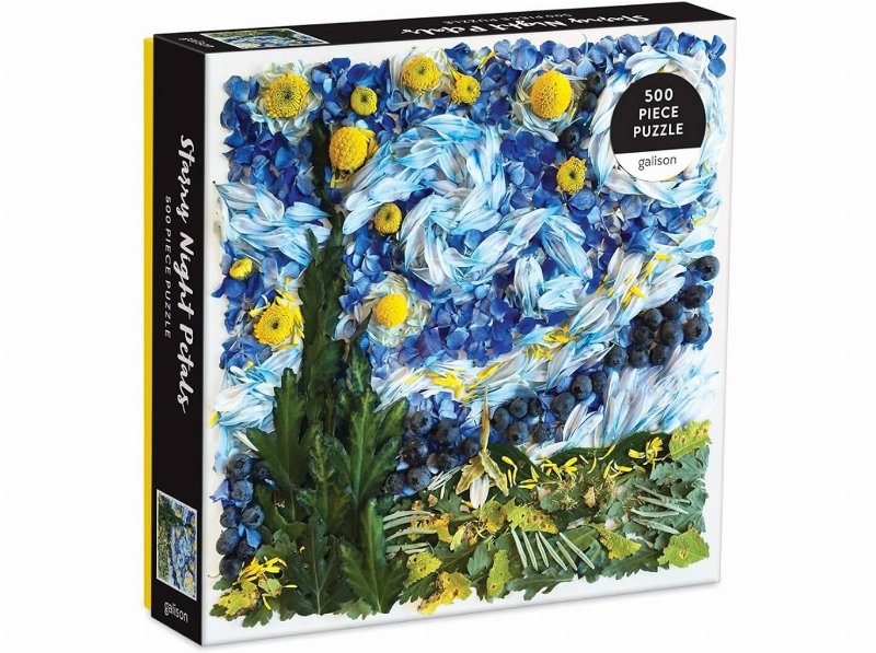 Puzzle Starry Night Petals Galison 500 Pçs