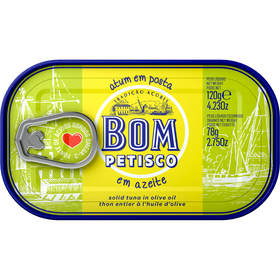Atum Posta Em Azeite Bom Petisco 120 gr (Peso Escorrido 78 gr)