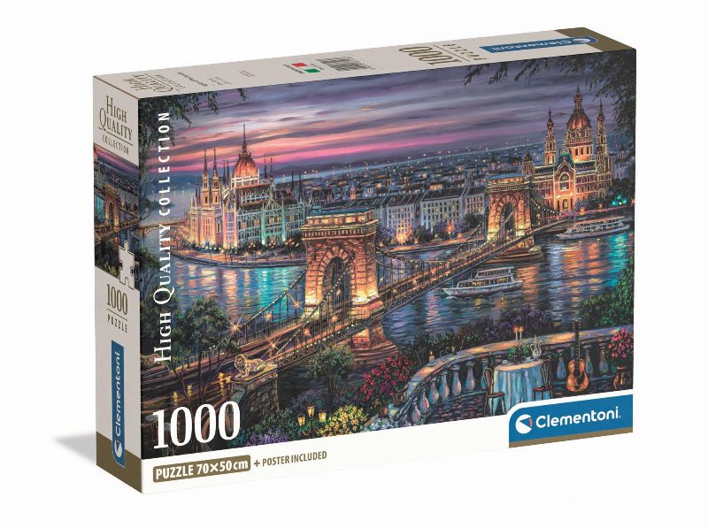 Puzzle Clementoni Lights Danube 1000 Peças