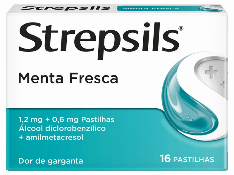 Pastilhas Strepsils Menta Fresca 16Un