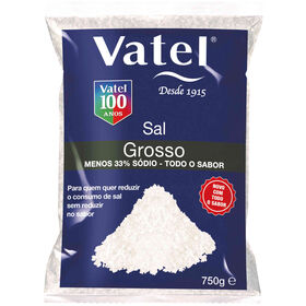 Sal Grosso Com Menos 33% Sódio Vatel 750 gr