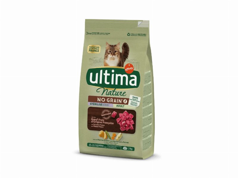 Ração Para Gato Nature No Grain Com Vaca 1.10 kg