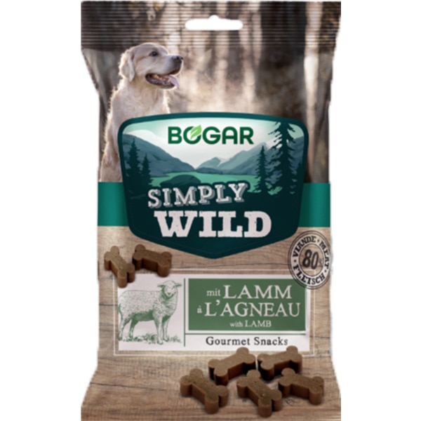 Snack Gourmet Para Cão Simply Wild Cordeiro 100 g
