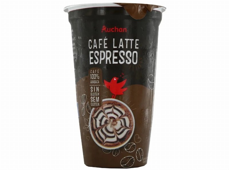 Café Latte Espresso Auchan 100% Arábica Sem Glúten 250 ml