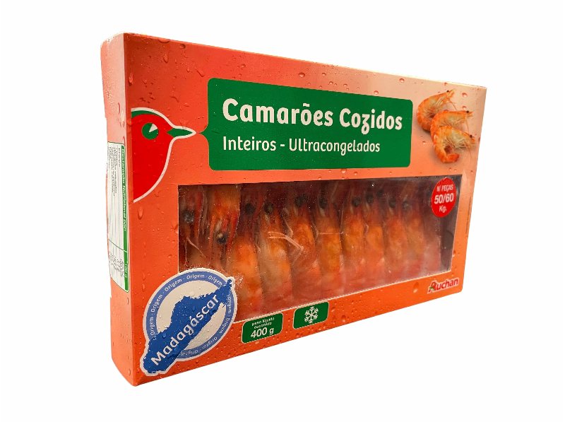 Camarão Auchan Cozido Madagáscar 50/60 400 g