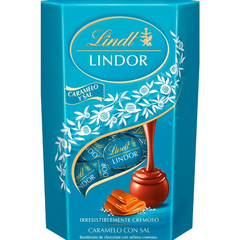 Bombons Chocolate Caramelo Salgado Lindor Cornet 200 g