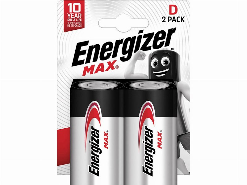 Pilhas Alcalinas Energizer D Ultra+ Max Pack 2 Unidades