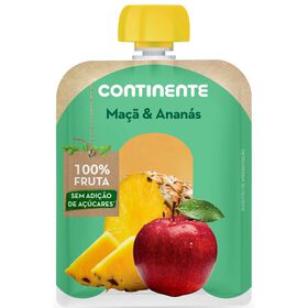 Saqueta De Fruta Maçã E Ananás +8M Continente 90 gr