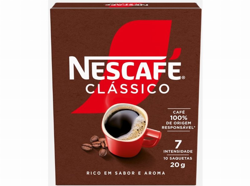 Café Nescafé Solúvel Com Caféína 10X2 g