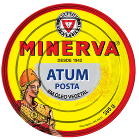 Atum Posta Em Óleo Minerva 385 gr (Peso Escorrido 250 gr)