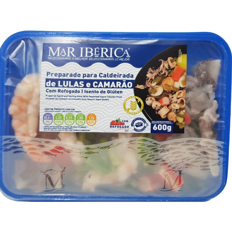 Preparado Para Caldeirada De Lulas E Camarão Com Refogado 600 g
