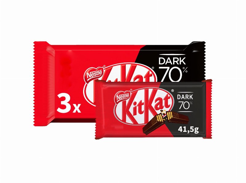 Snack Chocolate Negro Kit Kat 70% Cacau 3X41.5 g