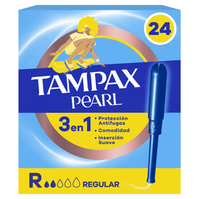 Tampões Pearl Regular Com Aplicador Tampax 24 Un