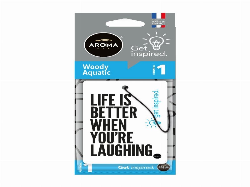 Ambientadores Auto Aroma Car Frases/Aquatic 30D