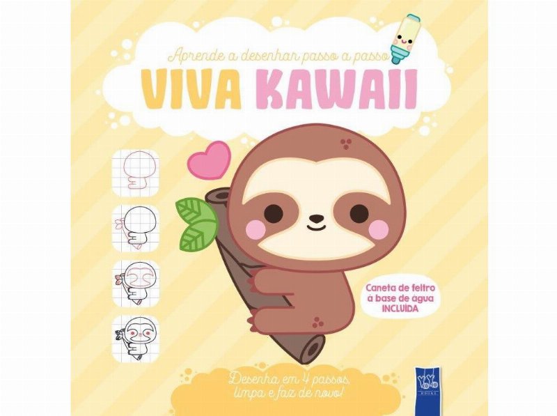 Livro Viva Kawaii Amarelo - Coala
