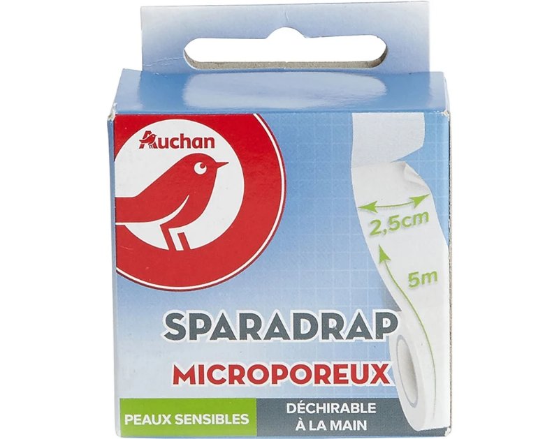 Banda Auchan Microporosas Peles Sensíveis 5Mt