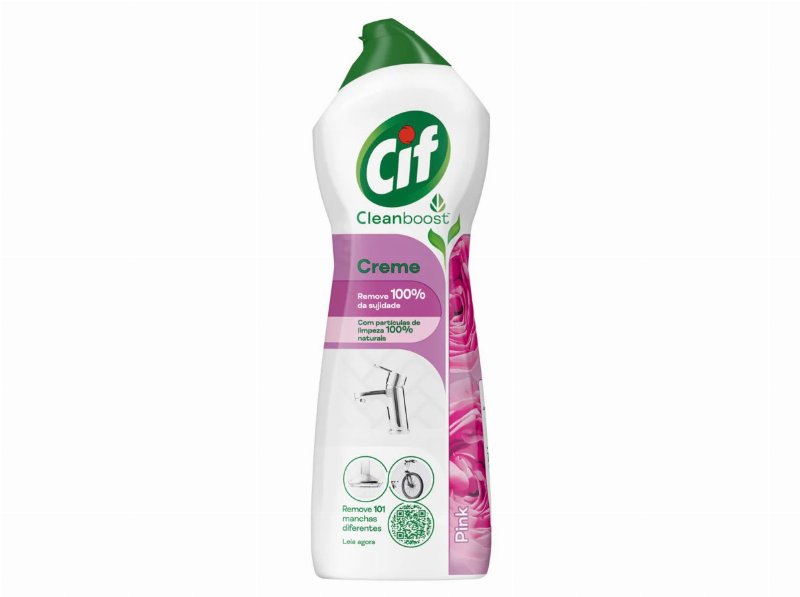 Creme Cif Limpeza Pink Flowers 700 ml