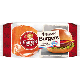 Pão De Hambúrguer Brioche La Fournée Dorée 250 gr (4 Un)