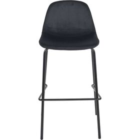 Conjunto De 2 Cadeiras Bar Preta Giulia