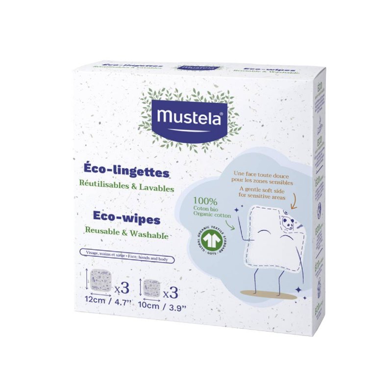 Toalhete Mustela Eco Reutilizaveis 6Un