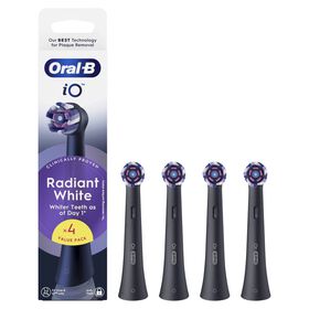 Recarga Escova De Dentes Elétrica Io Radiant White Preta Oral-B 4 Un