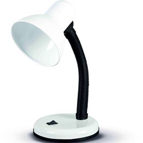 Candeeiro Secretária E27 Branco Kasa 1 Un
