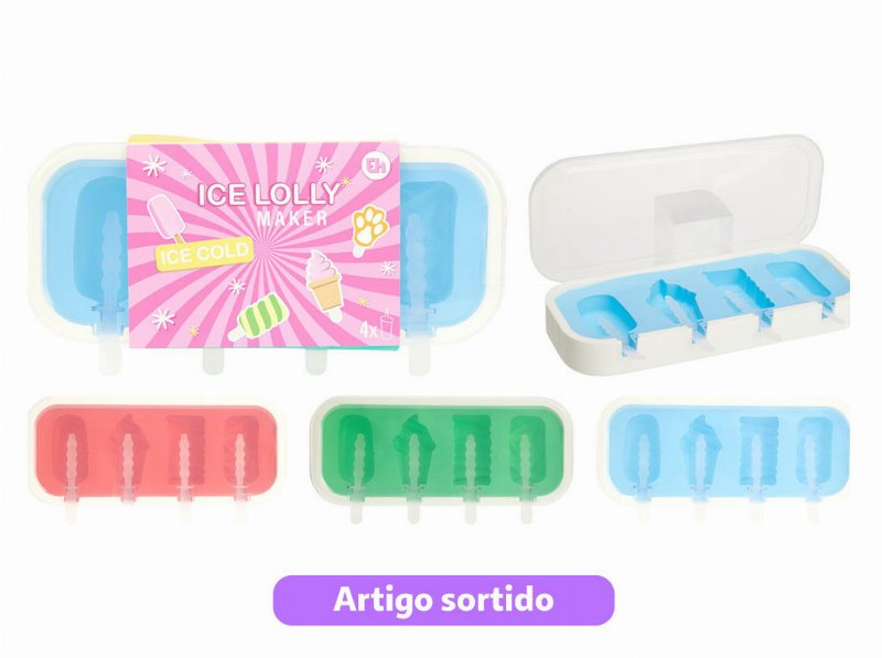 Cuvete Para Gelado 24X11.5X2.8Cm Cores Sortidas