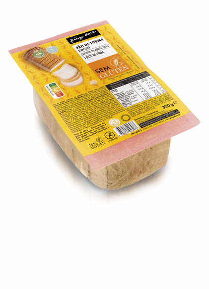 Pão De Forma Sem Glúten Pingo Doce 0.3Kg