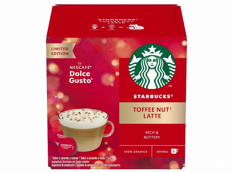 Capsulas Starbucks Ndg Toffee Nut Latte 6 Un