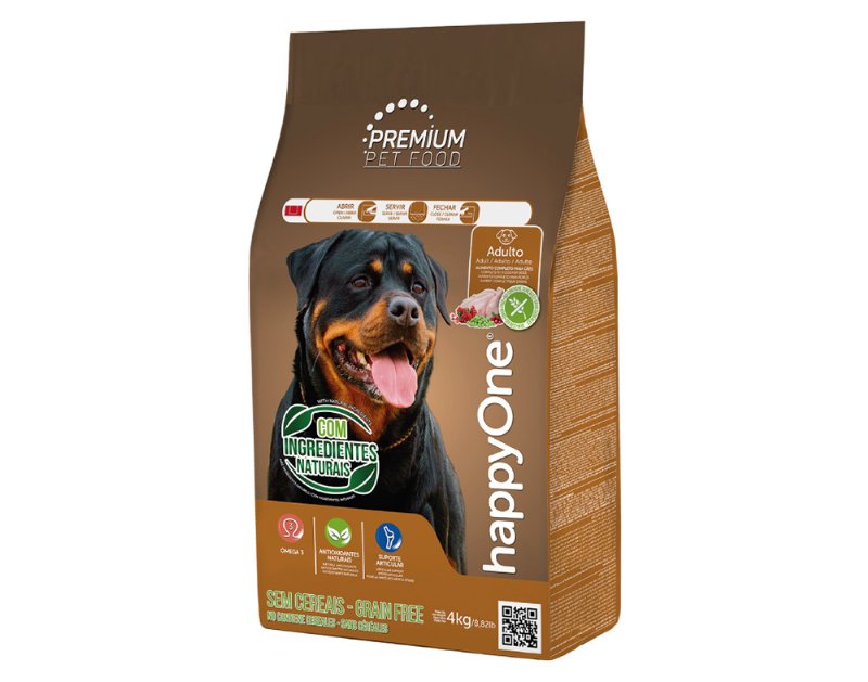 Ração Para Cão Happyone Premium Sem Cereais 4 kg