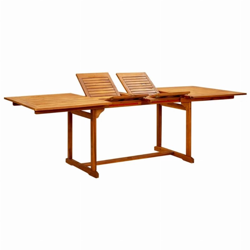 Hkh Mesa De Jantar P/ Jardim (160-240)X Acácia Maciça - Marrom