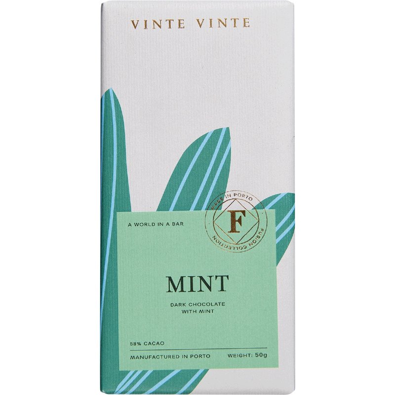 Chocolate Preto 58% Menta Fusion Collection 50 g