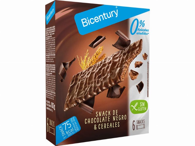 Barritas Bicentury Sacialis Chocolate Preto 102 g