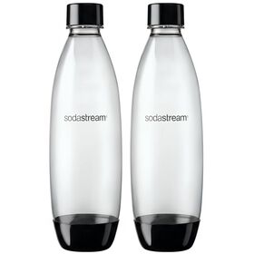 Conjunto 2 Garrafas 1 l Fuse Black Tp Sodastream