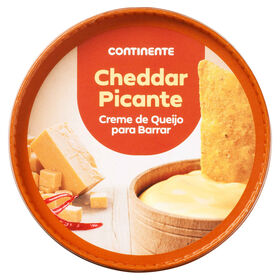 Creme De Queijo Para Barrar Cheddar Picante Continente 125 gr
