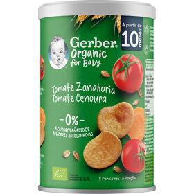 Snack Para Bebé Tomate E Cenoura +10M Gerber 35 gr