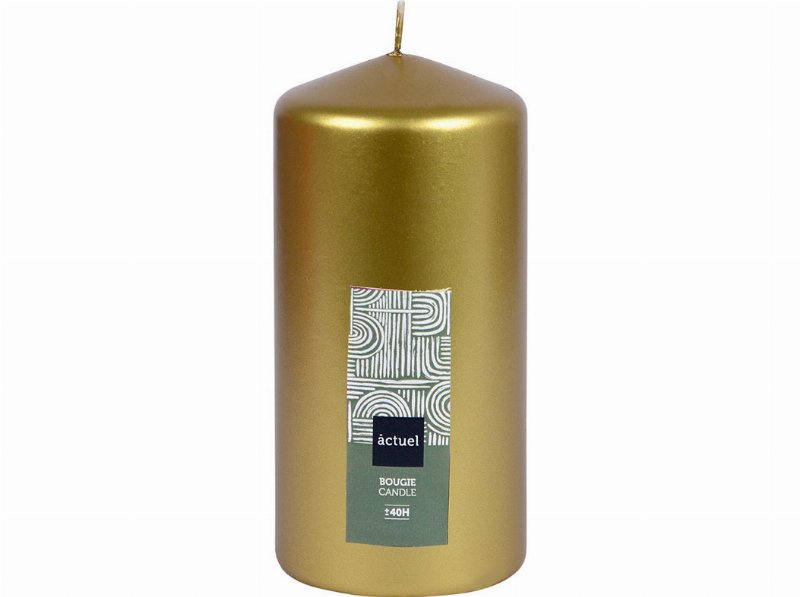 Vela Pilar Actuel Dourado