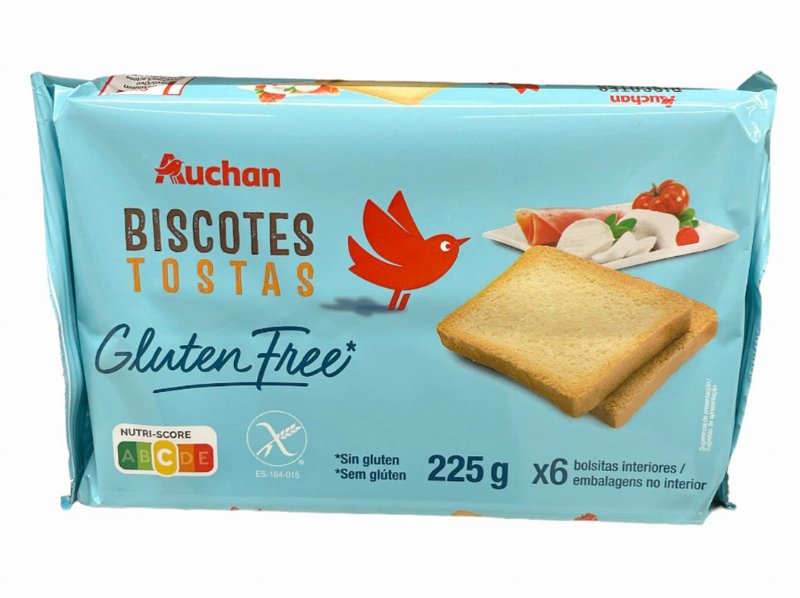 Tostas Auchan Sem Glúten 225 g