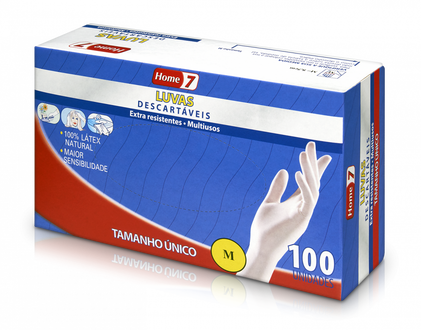 Luvas Descartáveis Tamanho Único Home 7 100Un