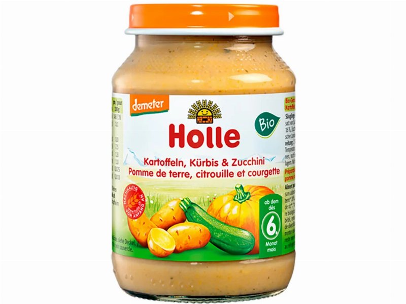 Boiao Bio Pure Holle Batata/Abob/Curgete 6M 190 g