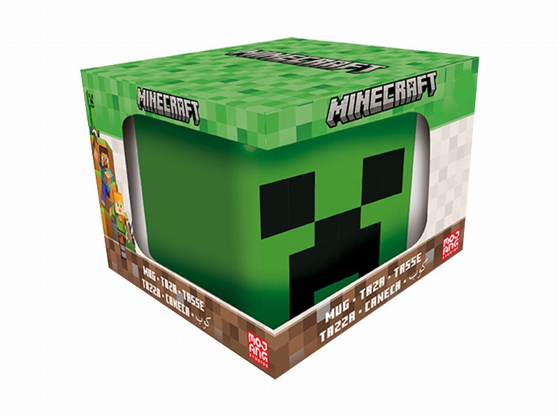 Caneca Grande Minecraft 3D Vd 440 ml