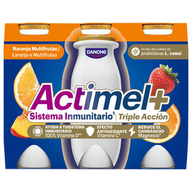 Iogurte Líquido Defesa Laranja E Multifrutas Tripla Ação Actimel Danone 600 gr (6 Un)