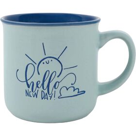Caneca 330 ml Azul Interior Colorido Kasa