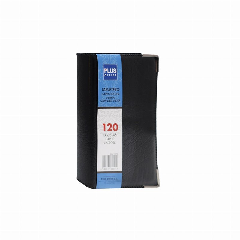 Plus Porta Cartões Preto 120 Cartões